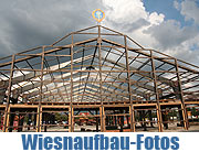 Fotos Aufbauzeit Oktoberfest München. 2008 Wiesnaufbau Fotos und Video vom 29.08.2008 (Foto: MartiN Schmitz)